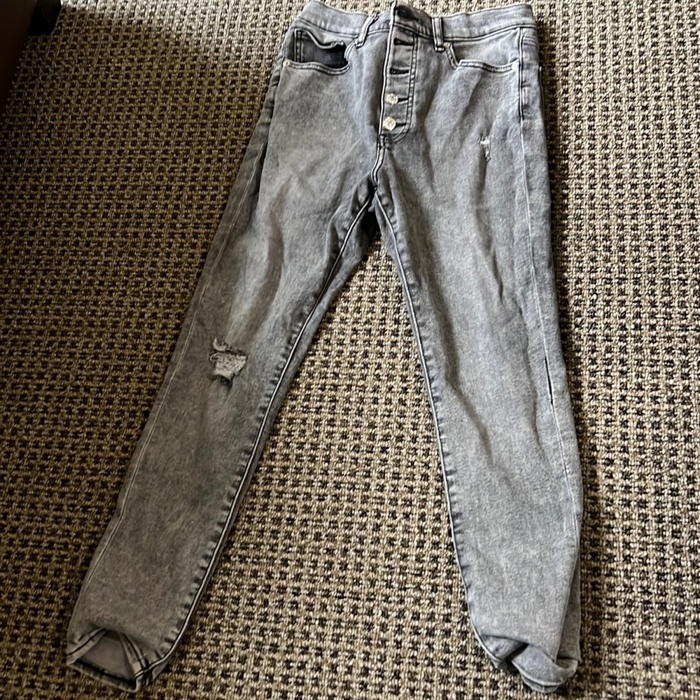 Express gray jeans size 10/R